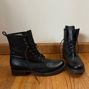 Frye Veronica combat boots!